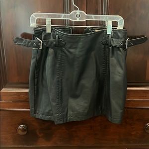 Leather Free People Skirt